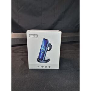 New..CW350 All In One Charging Station For Apple Devices Watch, Earphones, Phone
